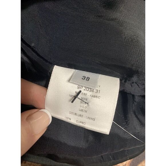 Givenchy Authentic Silk Black Gray Coral Orange Tank Mini Dress 38 Small Italy - Picture 6 of 9